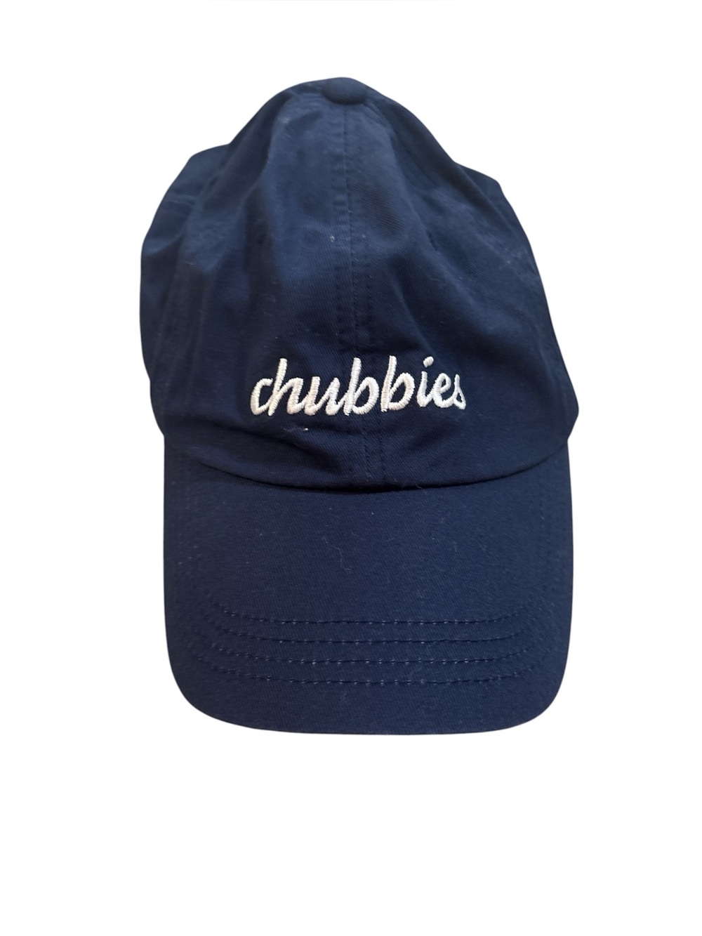 chubbies Navy Hat with White Pineapple Details